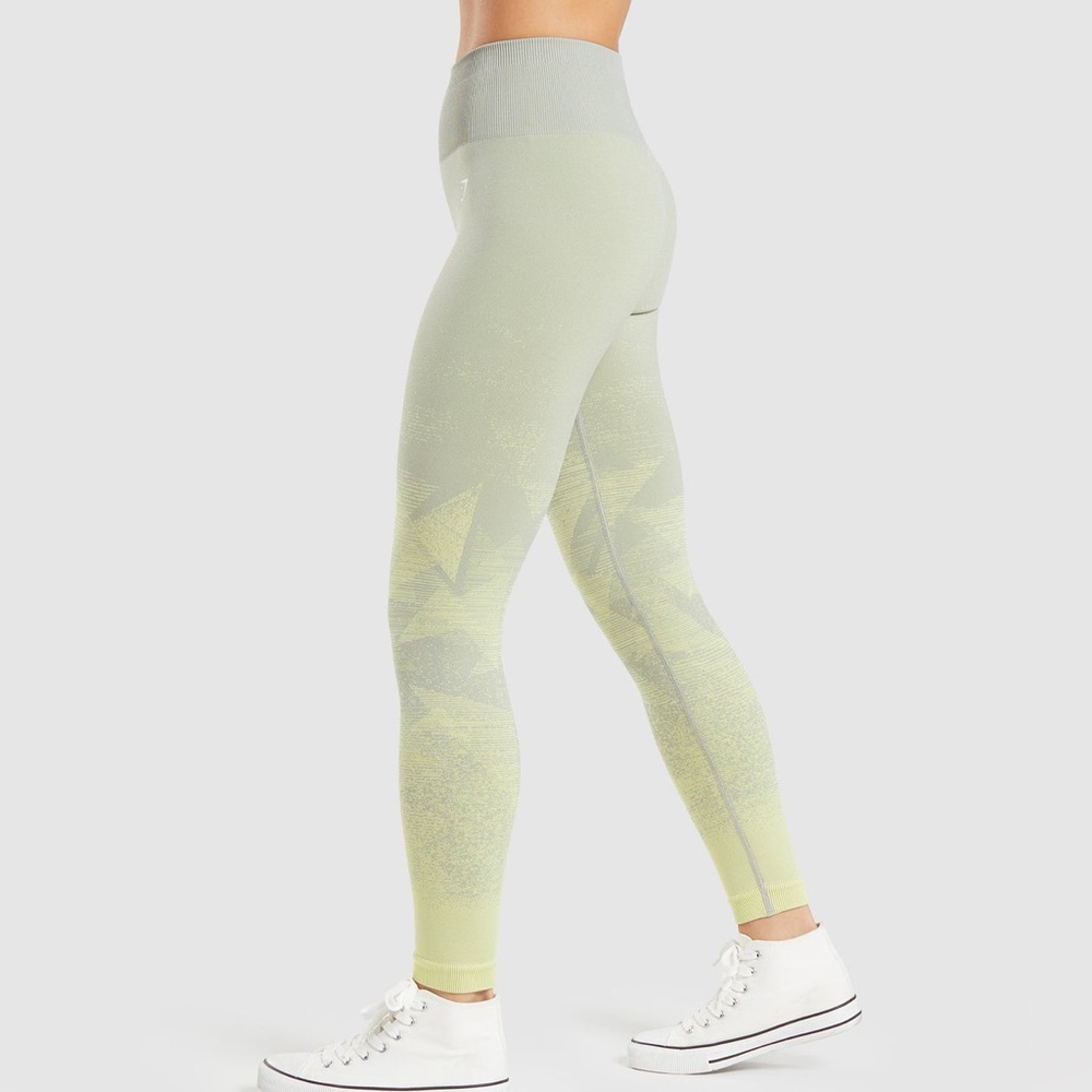 Sz XL GYMSHARK ADAPT OMBRE SEAMLESS LEGGINGS new no tags sky blue - Picture 3 of 13